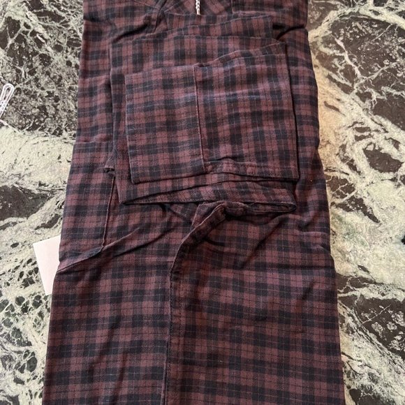 NWT MEN'S SLATE AND STONE LONG SLEEVE BUTTON DOWN LUCAS SHIRT S BROWN PLAID - Picture 4 of 9